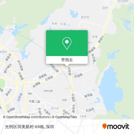 光明区圳美新村-69栋地图