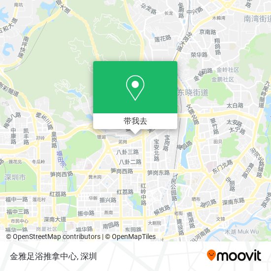 金雅足浴推拿中心地图