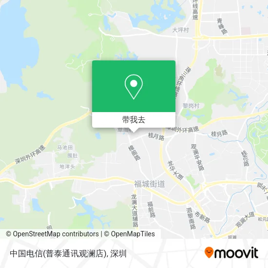 中国电信(普泰通讯观澜店)地图