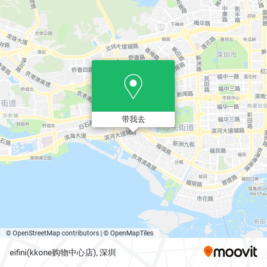 eifini(kkone购物中心店)地图