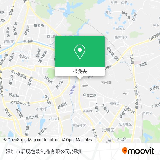 深圳市展现包装制品有限公司地图