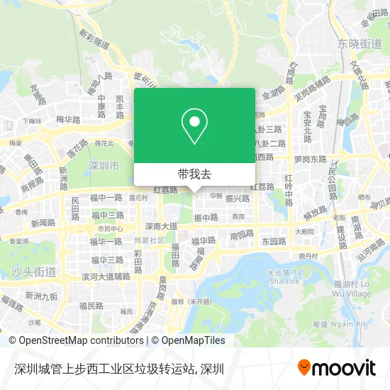 深圳城管上步西工业区垃圾转运站地图