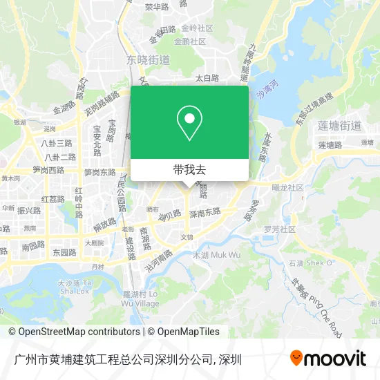 广州市黄埔建筑工程总公司深圳分公司地图
