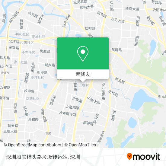 深圳城管槽头路垃圾转运站地图