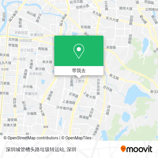 深圳城管槽头路垃圾转运站地图