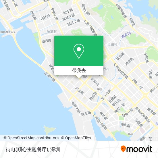 街电(顺心主题餐厅)地图