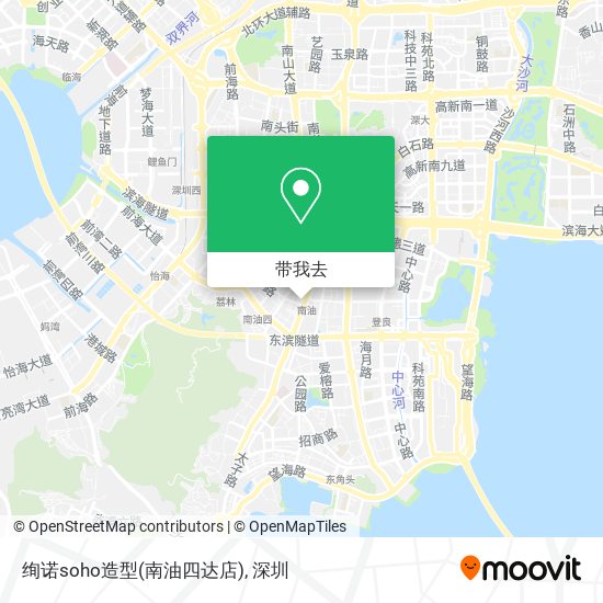 绚诺soho造型(南油四达店)地图