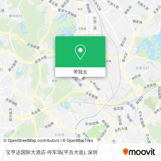宝亨达国际大酒店-停车场(平吉大道)地图