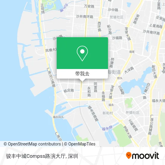 骏丰中城Compss路演大厅地图