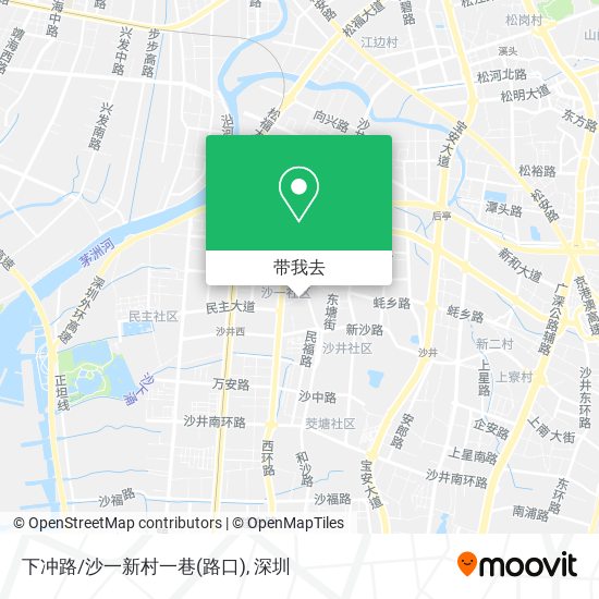 下冲路/沙一新村一巷(路口)地图