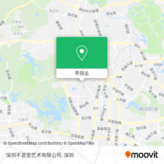 深圳不是堂艺术有限公司地图