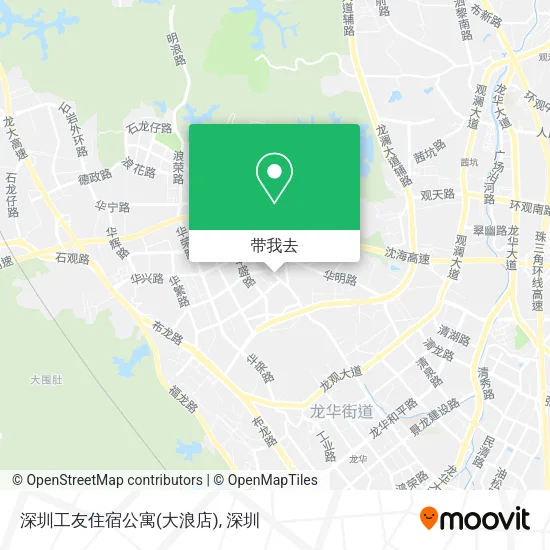 深圳工友住宿公寓(大浪店)地图