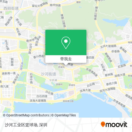 沙河工业区篮球场地图