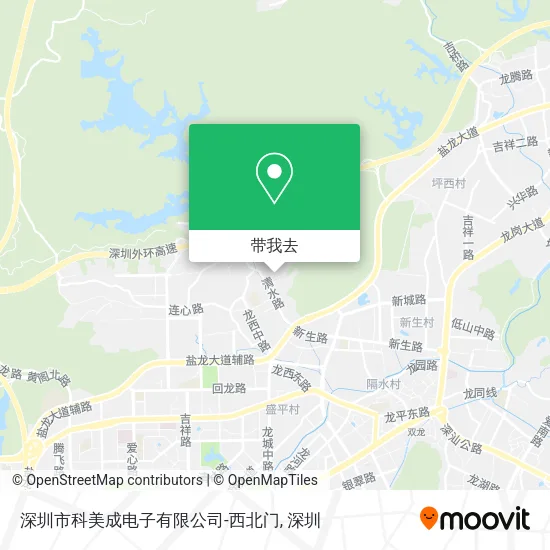 深圳市科美成电子有限公司-西北门地图