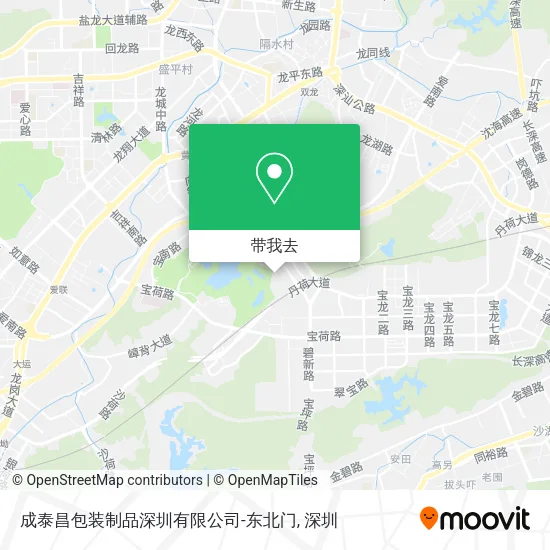 成泰昌包装制品深圳有限公司-东北门地图