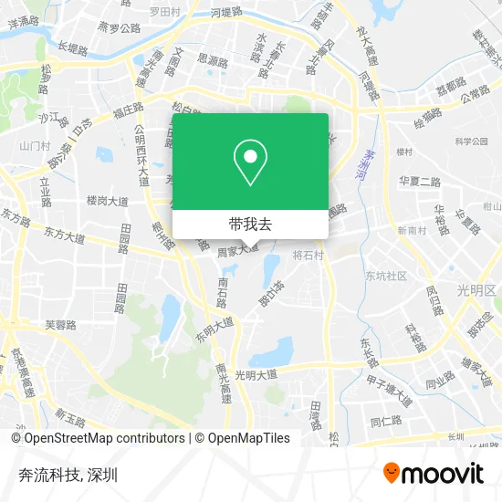 奔流科技地图