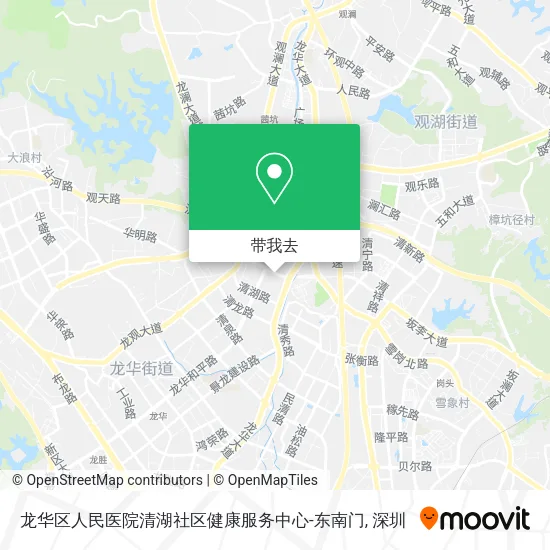 龙华区人民医院清湖社区健康服务中心-东南门地图