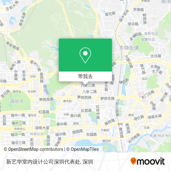 新艺华室内设计公司深圳代表处地图