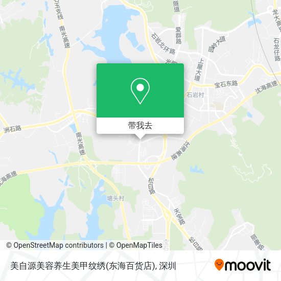 美自源美容养生美甲纹绣(东海百货店)地图