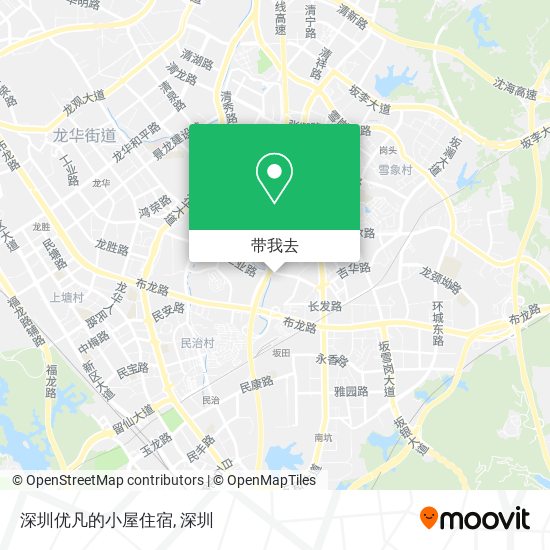 深圳优凡的小屋住宿地图