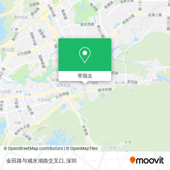 金田路与咸水湖路交叉口地图