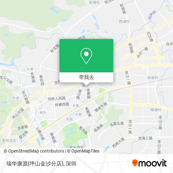 瑞华康源(坪山金沙分店)地图