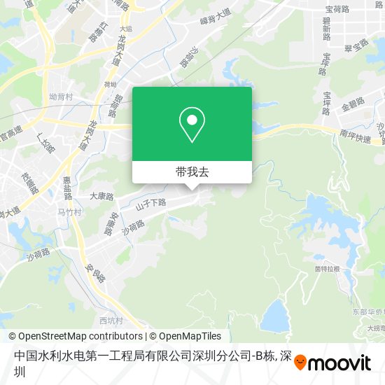 中国水利水电第一工程局有限公司深圳分公司-B栋地图