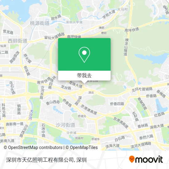 深圳市天亿照明工程有限公司地图