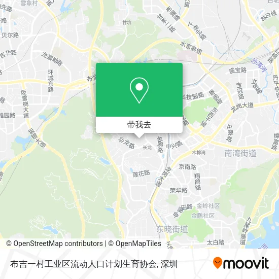 布吉一村工业区流动人口计划生育协会地图