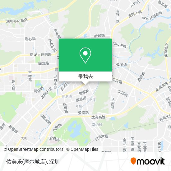 佑美乐(摩尔城店)地图