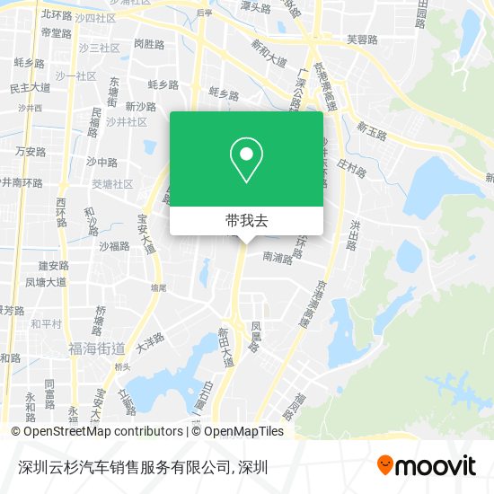 深圳云杉汽车销售服务有限公司地图