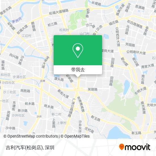吉利汽车(松岗店)地图