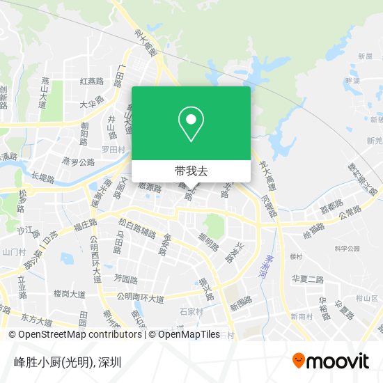 峰胜小厨(光明)地图