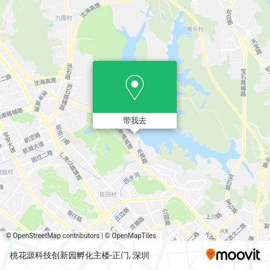 桃花源科技创新园孵化主楼-正门地图