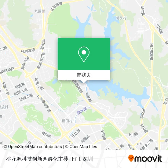 桃花源科技创新园孵化主楼-正门地图