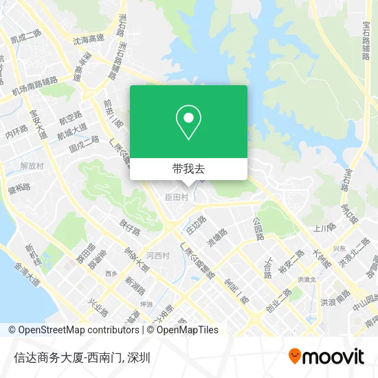 信达商务大厦-西南门地图