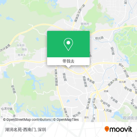 湖润名苑-西南门地图