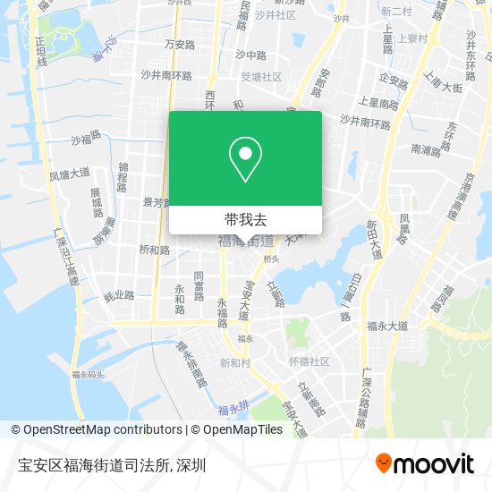 宝安区福海街道司法所地图