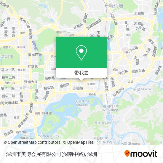 深圳市美博会展有限公司(深南中路)地图
