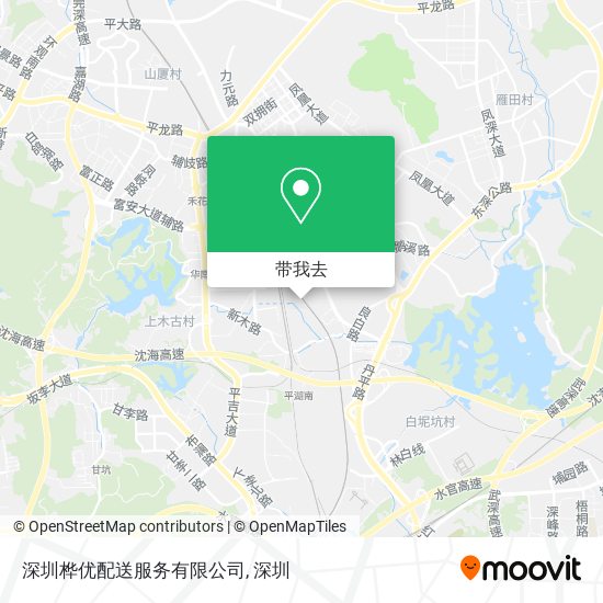 深圳桦优配送服务有限公司地图