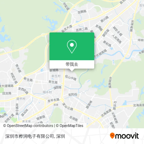 深圳市桦润电子有限公司地图