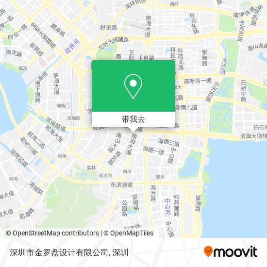 深圳市金罗盘设计有限公司地图