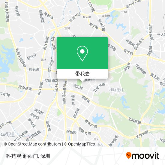 科苑观澜-西门地图