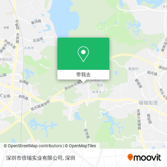 深圳市倍瑞实业有限公司地图