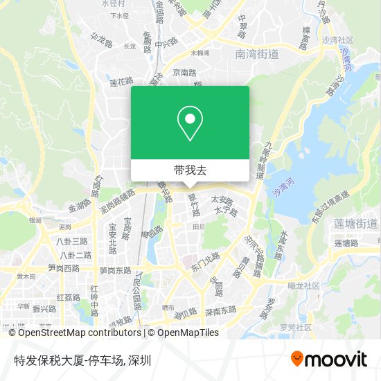 特发保税大厦-停车场地图