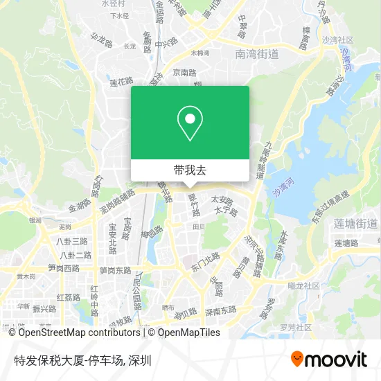 特发保税大厦-停车场地图