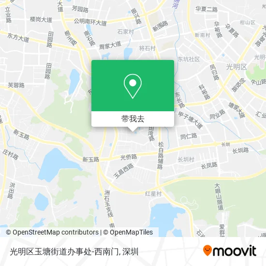 光明区玉塘街道办事处-西南门地图