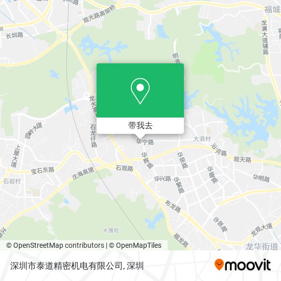 深圳市泰道精密机电有限公司地图