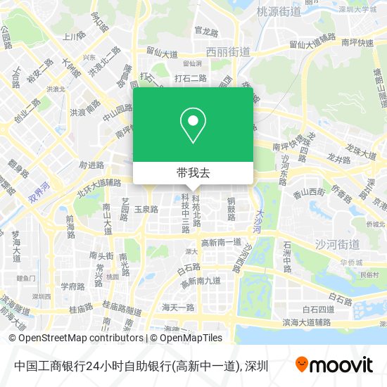 中国工商银行24小时自助银行(高新中一道)地图