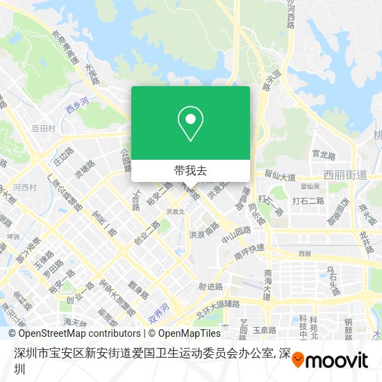 深圳市宝安区新安街道爱国卫生运动委员会办公室地图